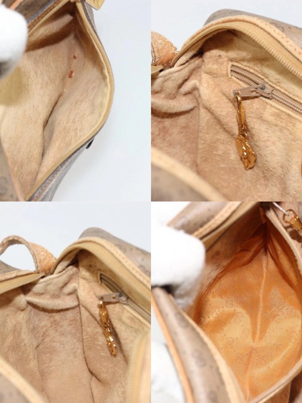 GUCCI Micro GG Supreme Web Sherry Line Bag PVC Beige 007 904 0008 Auth 185200 - Picture 14 of 15